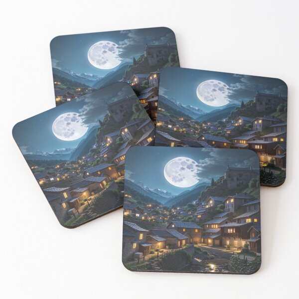 Item preview, Moonlight by the Village designed and sold by CornBean.