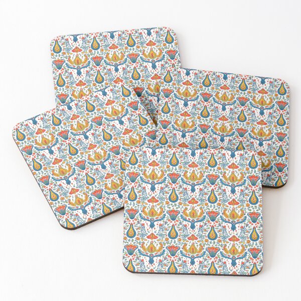 Item preview, Bright Paisley Pattern with Blue, Yellow, Orange and Green designed and sold by ZodiacKat.