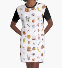 breakfast foods Graphic T-Shirt Dress