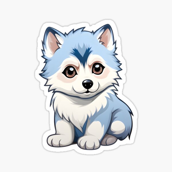 Anime Cute Dog Husky Stickers for Sale