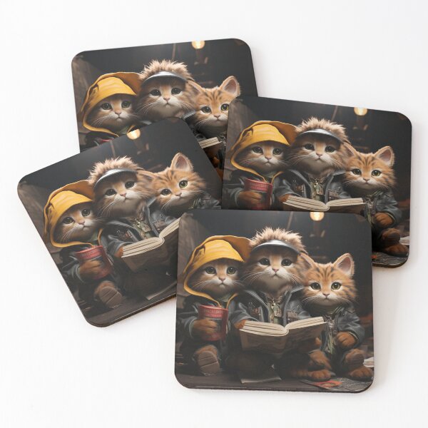 Item preview, Cool Cats Love to Read Paw Pals designed and sold by Aquablue22.