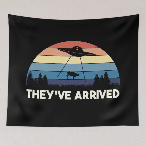 Item preview, UFO - Aliens - UAP - They've Arrived designed and sold by brindled.