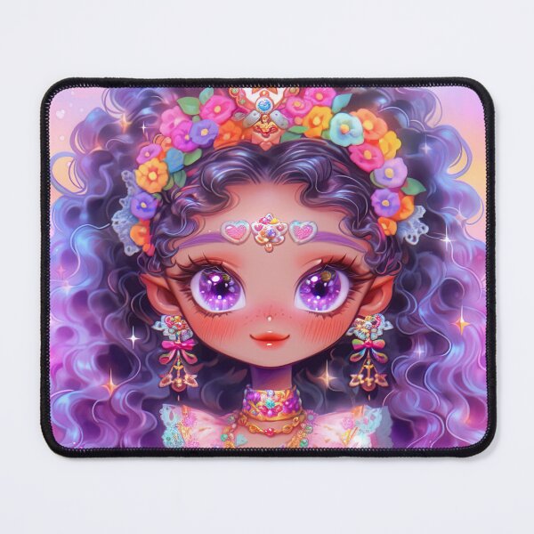 Item preview, Adorable Purple Mahou Shoujo Chibi Anime Girl designed and sold by bubblegoth.
