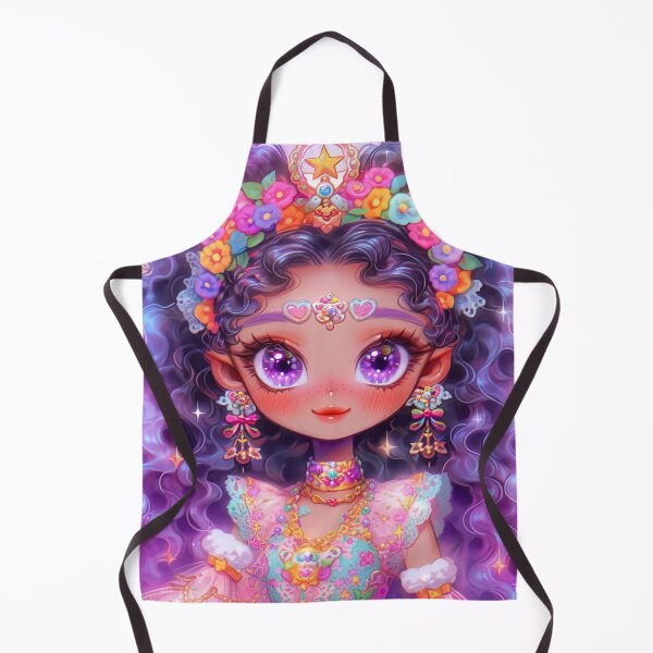 Item preview, Adorable Purple Mahou Shoujo Chibi Anime Girl designed and sold by bubblegoth.