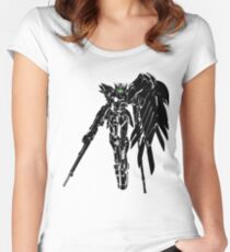 Camiseta entallada de cuello redondo Gundam Wing Resplandor Verde