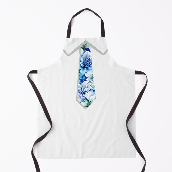 Item preview, Effortless Elegance - Dapper Faux Tie White and Blue designed and sold by DimHel2.