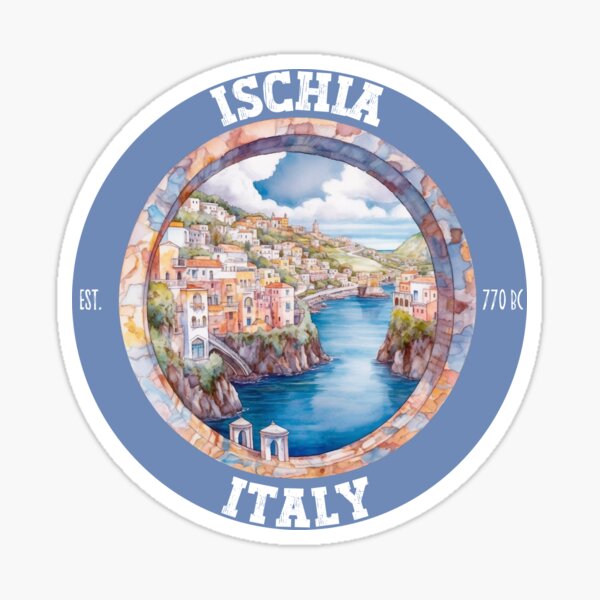 Artikel-Vorschau von Ischia Italien Retro Vintage erstaunliche Outdoor-Abenteuer-Reise-Liebhaber-Geschenk-Souvenir, designt und verkauft von Eponine6.