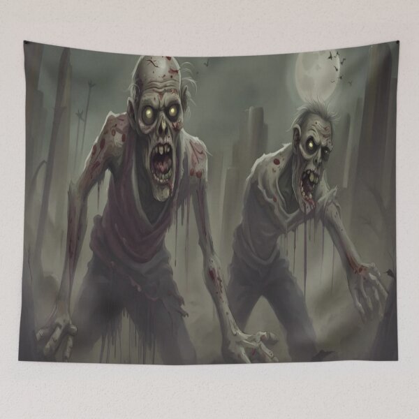 Item preview, Happy Halloween Rise of the Zombies Flesh Eaters designed and sold by WearWolfDesigns.