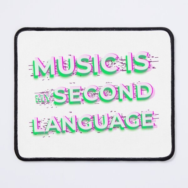 Item preview, Life Quote Music Is My Second Language designed and sold by 67prints.