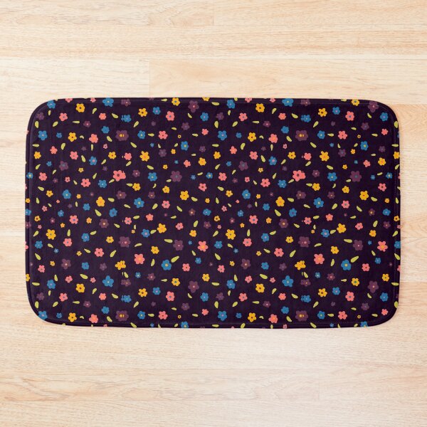 Item preview, Black Small Floral Pattern designed and sold by kbracey-meraki.