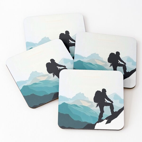 Item preview, climber on mountain designed and sold by Fantes.