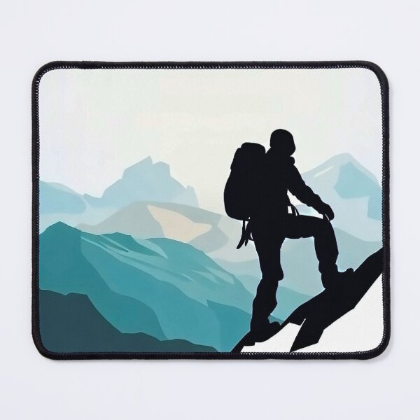 Item preview, climber on mountain designed and sold by Fantes.