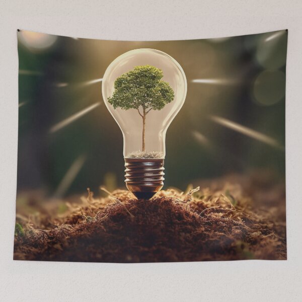 Item preview, Lightbulb tree sparkle designed and sold by Aestheticlanart.