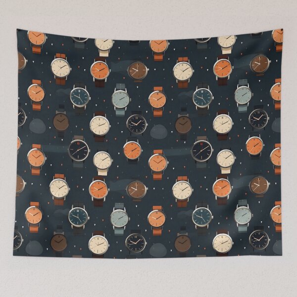 Item preview, Watches Pattern designed and sold by RetroPrints.
