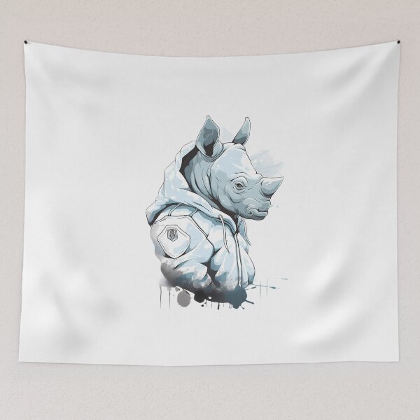 Item preview, Rinoceronte negro. Cool Rhino para los amantes de Rhino designed and sold by MartynGrey.