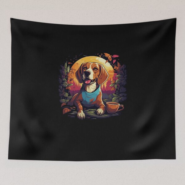 Item preview, World Coffee Day with my dog, a beagle designed and sold by Shirt-Expert.