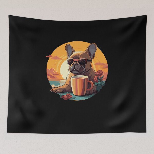 Item preview, World Coffee Day with my frensh dog designed and sold by Shirt-Expert.