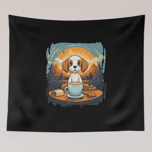 Item preview, World Coffee Day with my dog, a beagle designed and sold by Shirt-Expert.