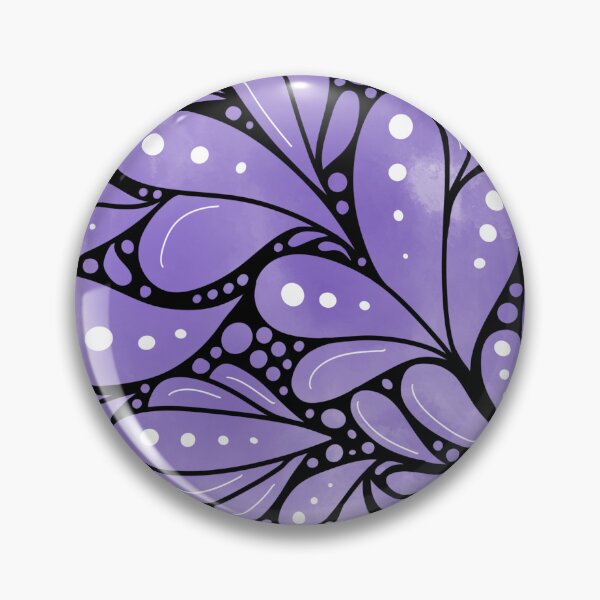 Item preview, Purple Watercolor Zentangle Circle designed and sold by Fern and Quill.