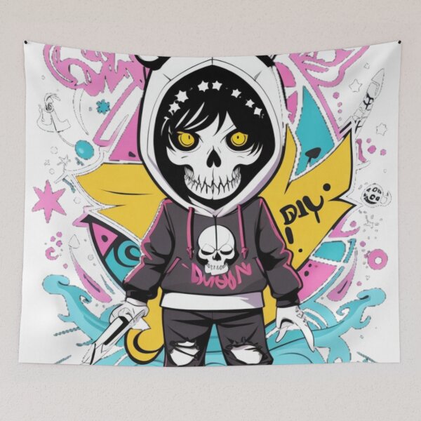 Item preview, Street Art Graffiti Style Anime Character  designed and sold by ShopSunday.