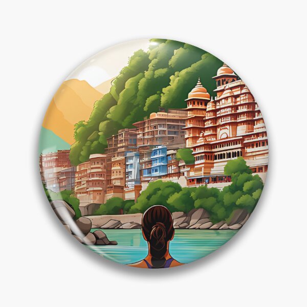 Item preview, Yoga in Rishikesh (India) designed and sold by Art DNA.