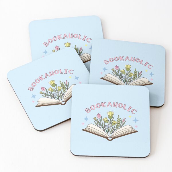Artikelvorschau, Bookaholic – Buch mit Blumen – Pastell-Design entworfen und verkauft von BookishNookish.