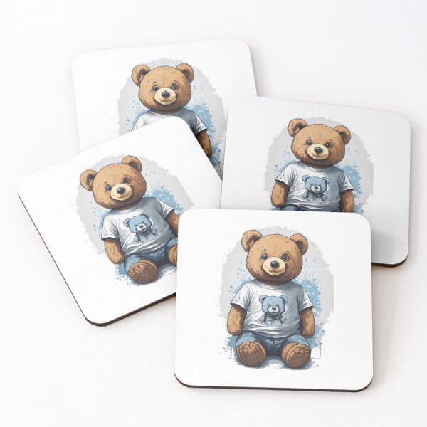 Item preview, Sweet Teddy Bear with sweet t-shirt designed and sold by Majkel & Majkel.