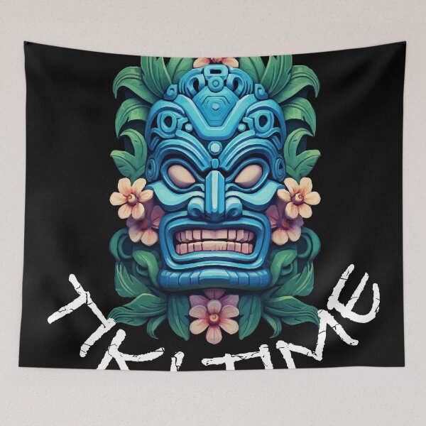 Item preview, Tiki Time, with White Lettering designed and sold by VelvetRoom.