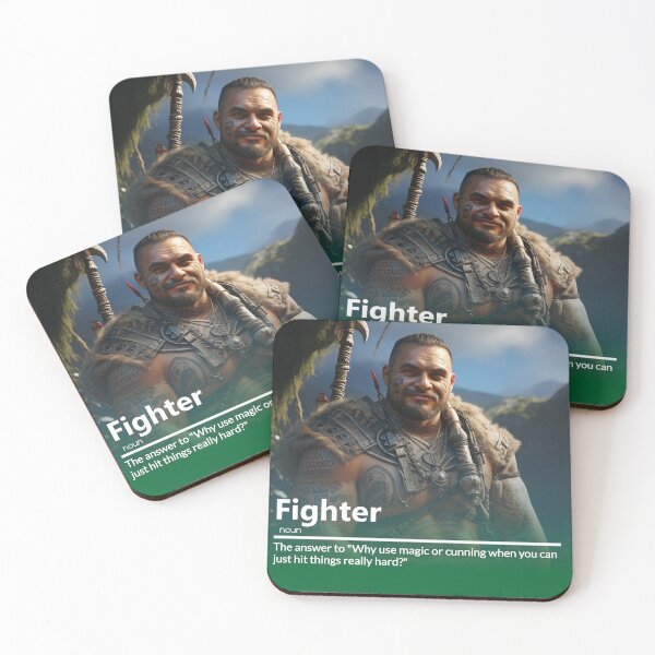 Item preview, Fighter: Expert in Direct Solutions designed and sold by calharborne.