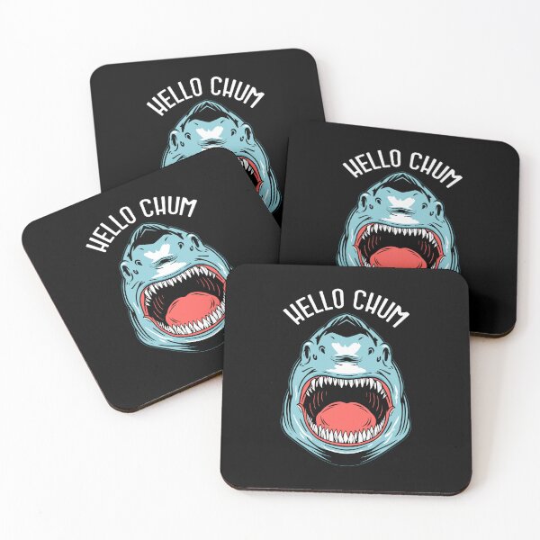 Item preview, Hello Chum Funny Shark Fishing Great White Teeth Fisherman designed and sold by GrandeDuc.