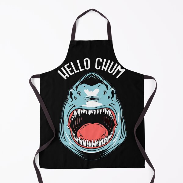 Item preview, Hello Chum Funny Shark Fishing Great White Teeth Fisherman designed and sold by GrandeDuc.