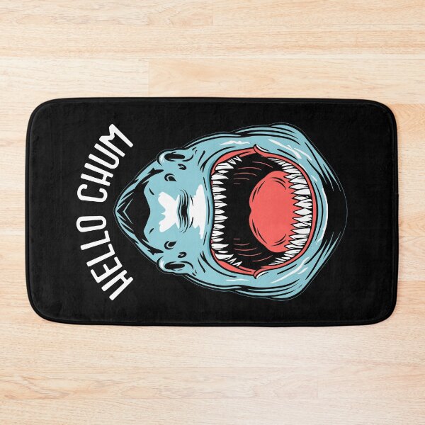 Item preview, Hello Chum Funny Shark Fishing Great White Teeth Fisherman designed and sold by GrandeDuc.