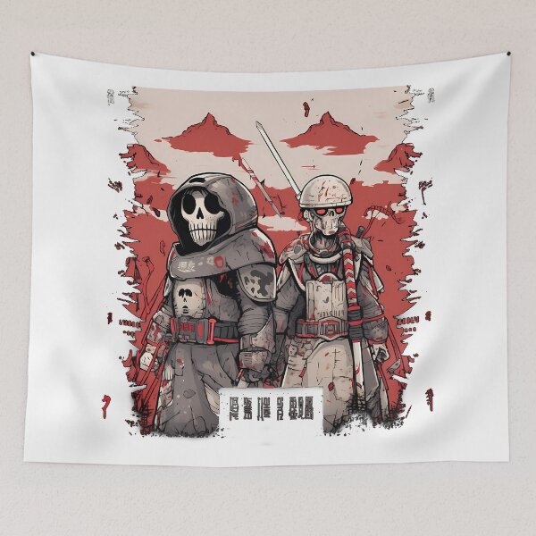 Item preview, AI Cyborg Robot Apocalypse Skull - Japan Samurai - EnD Of ThE World designed and sold by MLArtifex.