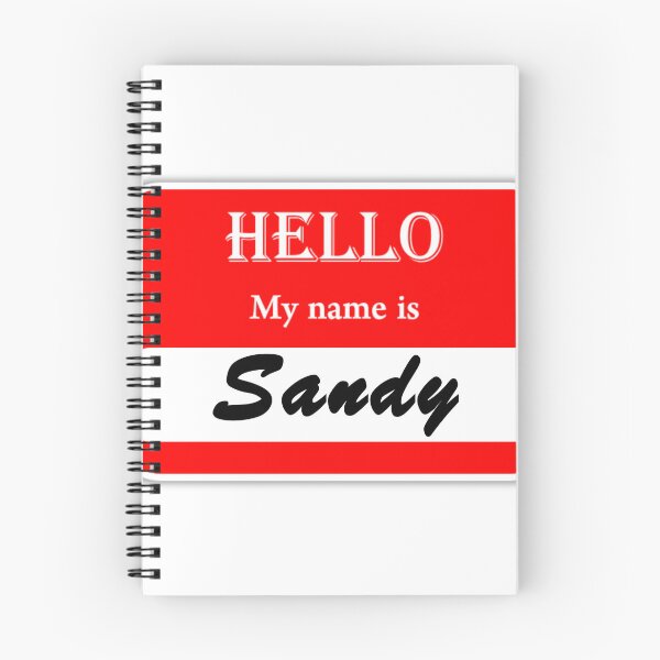 Item preview, POD name tag Sandy designed and sold by JonathanP514.