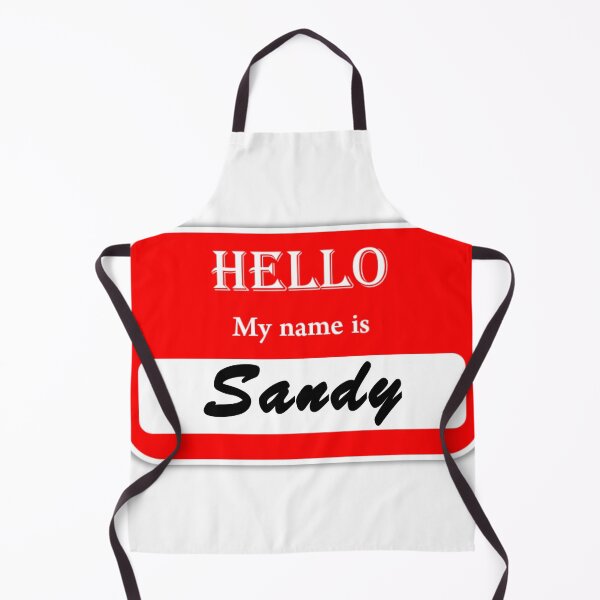 Item preview, POD name tag Sandy designed and sold by JonathanP514.