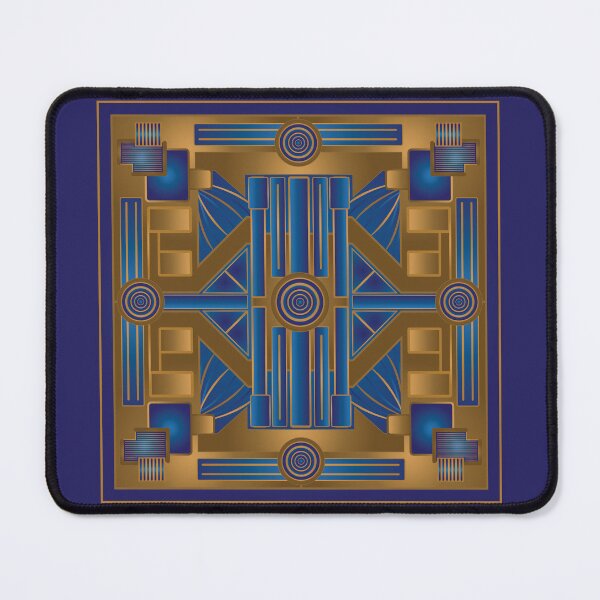 Item preview, 1920's Art Deco Blue and Bronze Panel designed and sold by Chele Martines.