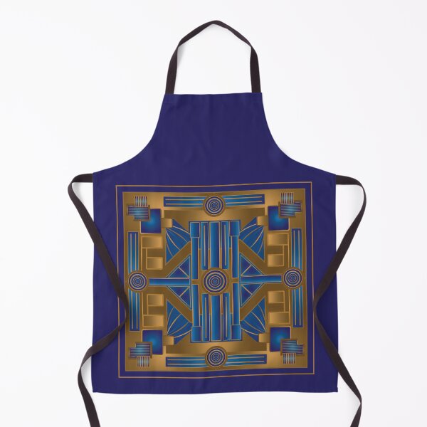 Item preview, 1920's Art Deco Blue and Bronze Panel designed and sold by Chele Martines.