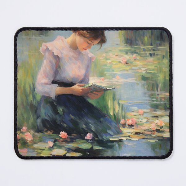 Item preview, Impressionist Woman by a Pond designed and sold by dcrc.
