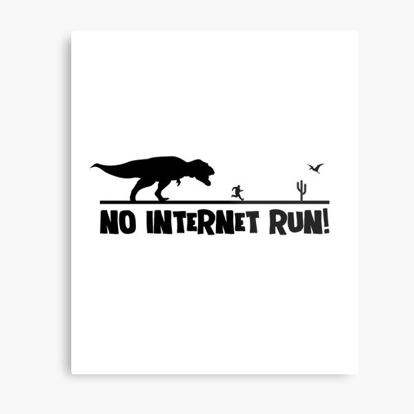 Google Offline Dinosaur Game Metal Print for Sale by DannyAndCo