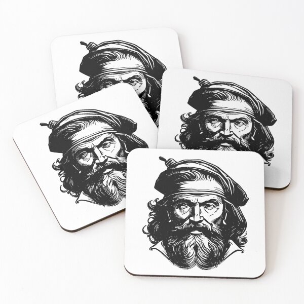 Item preview, Old man face illustration  designed and sold by NOON tee gallery.