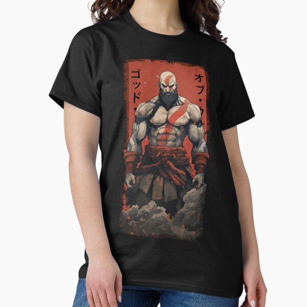 Vista previa del artículo con la obra «Kratos Ukiyo-e», diseñado y vendido por RetroPandora.