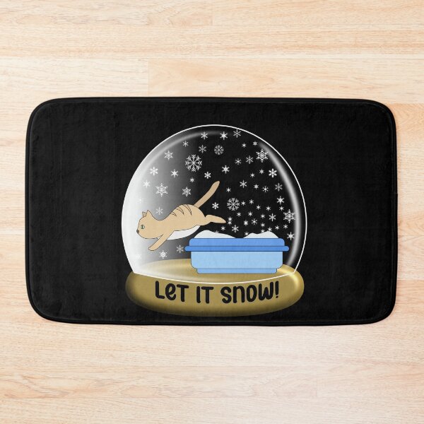 Item preview, Let It Snow Holidays Snow Globe Litter Box Kitty Cat designed and sold by PeachesMommy.