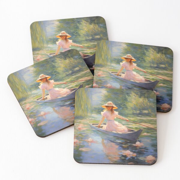 Item preview, Impressionist Woman in a Boat designed and sold by dcrc.