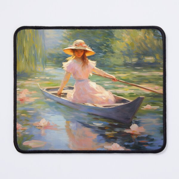 Item preview, Impressionist Woman in a Boat designed and sold by dcrc.