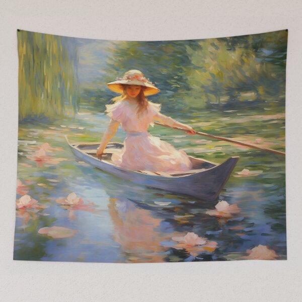 Item preview, Impressionist Woman in a Boat designed and sold by dcrc.