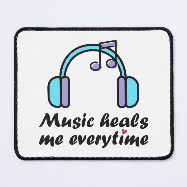 Item preview, Music heals me everytime designed and sold by HandicraftArt.