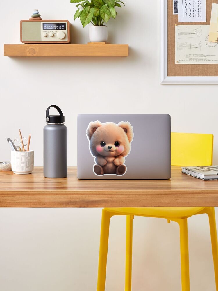 Cute Tissue Paper Box of Bear Doll on Wood Desk Stock Image - Image of  people, isolated: 188259941