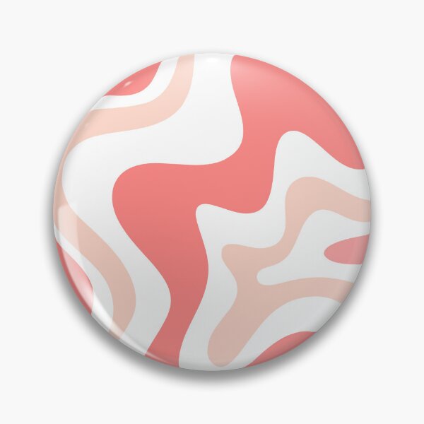 Item preview, Liquid Swirl Retro Abstract Pattern in Blush Pink Tones on White designed and sold by kierkegaard.