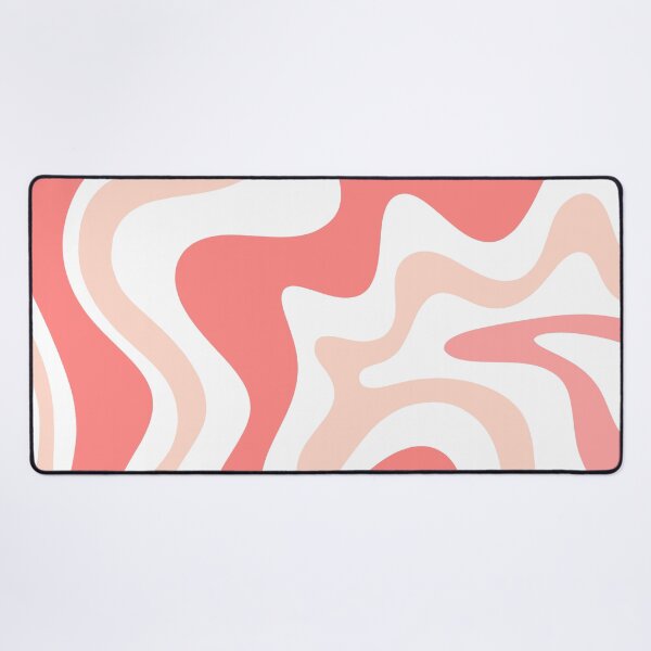 Item preview, Liquid Swirl Retro Abstract Pattern in Blush Pink Tones on White designed and sold by kierkegaard.