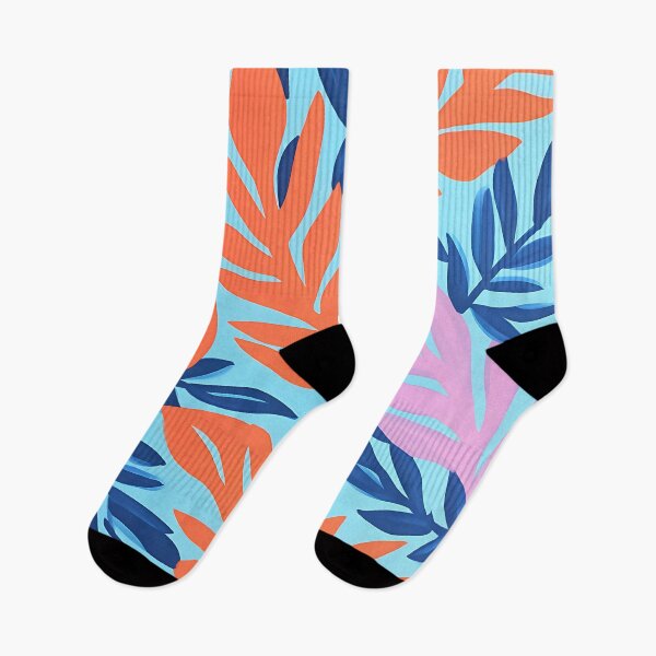 Item preview, Tropical Hues: Vibrant Leaves Print Fabric designed and sold by vadimcarazan.